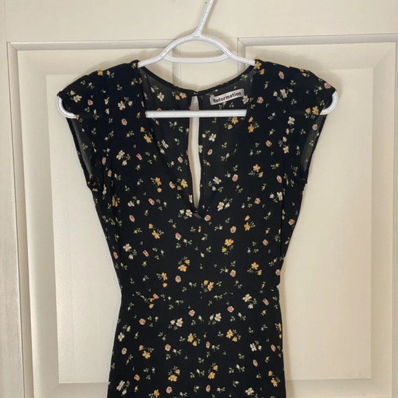 Reformation Wellfleet Venezia Floral Midi Dress Multicolor 33777 - Picture 4 of 11